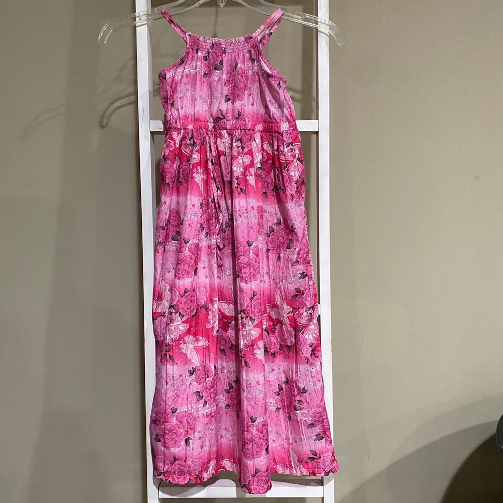 Faded Glory Pink and White Floral Dress